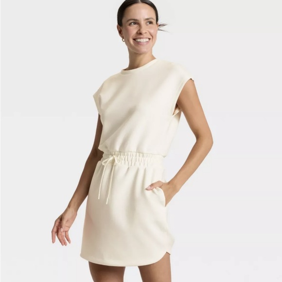 all in motion Dresses & Skirts - Women's Airy Sleek Dress - All In Motion Cream NWT szM